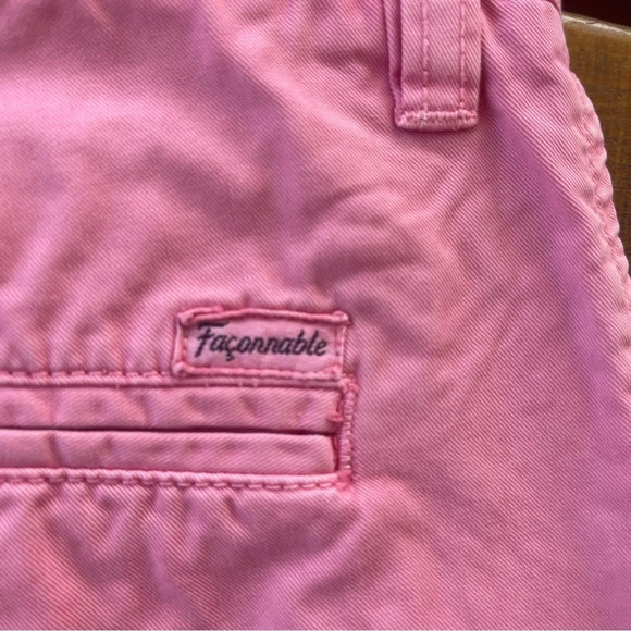 Short Bermuda 36us 46fr 100% cotton Faconnable pink - Picture 4 of 6